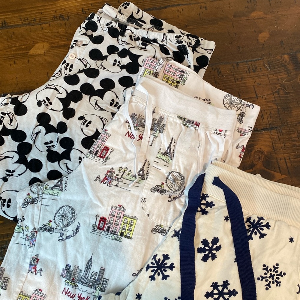 Bundle of 3 Women’s Brand Name Large Winter Pajama Pants
